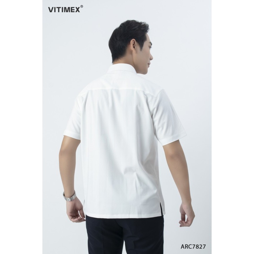 ÁO SƠ MI NGẮN TAY REGULAR VẢI TRE MÁT LẠNH ARC7827
