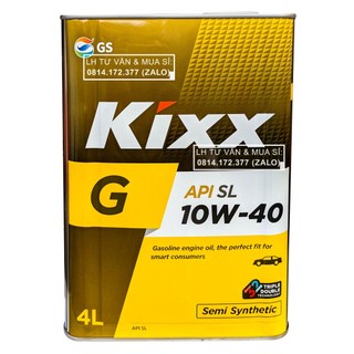 Can 4l dầu nhớt ô-tô kixx g1 10w40 4000ml – shopnhottot