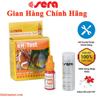 Bộ kiểm tra kh sera, model: test kh sera, thương hiệu: sera - đức, 1 lọ 15ml và 1 ccuvet 25g