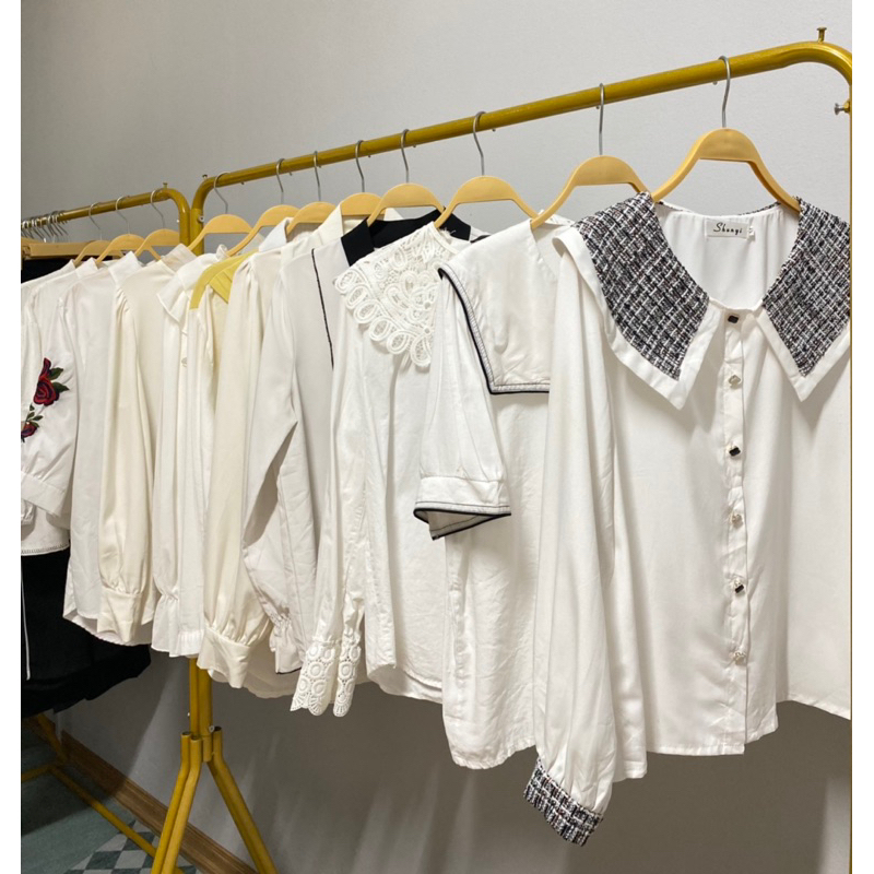 ÁO SƠMI TRẮNG KIỂU 2HAND CHỐT LIVE