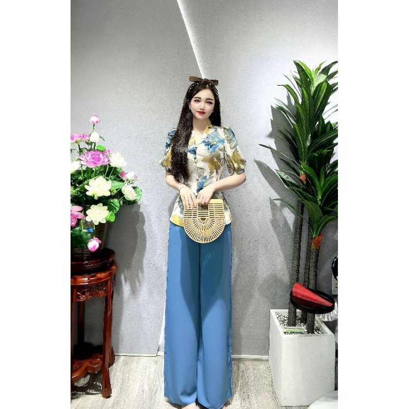 LAM HOA CỔ CHỮ V / SÉT LAM CỔ V/ BÀ BA TAY PHỒNG