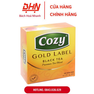 Hộp trà nhãn vàng cozy