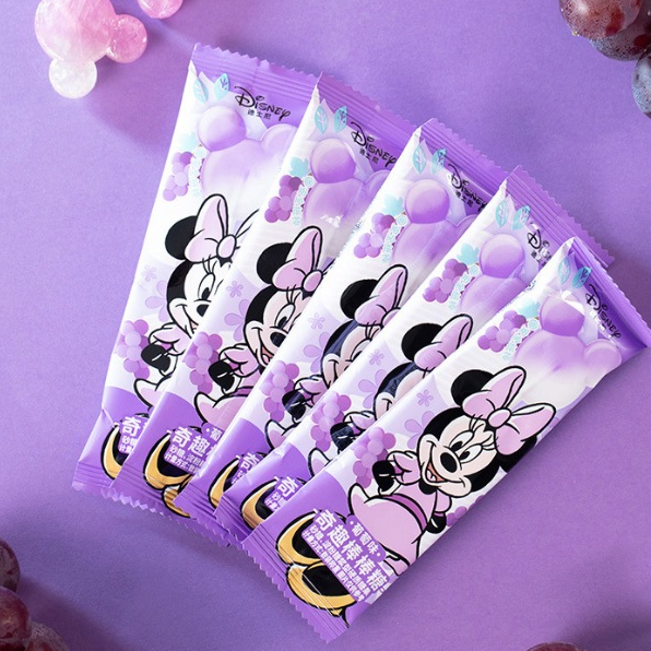 Combo 10 Que Kẹo Mút Trái Cây Chuột Mickey 4 Vị Dâu/ Đào/ Nho/ Cam