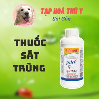 DUNG DỊCH THUỐC SÁT TRÙNG BIODINE CHAI 60ml HIỆU QUẢ VỚI TẤT CẢ MẦM BÊNH - tạp hóa thú y sg