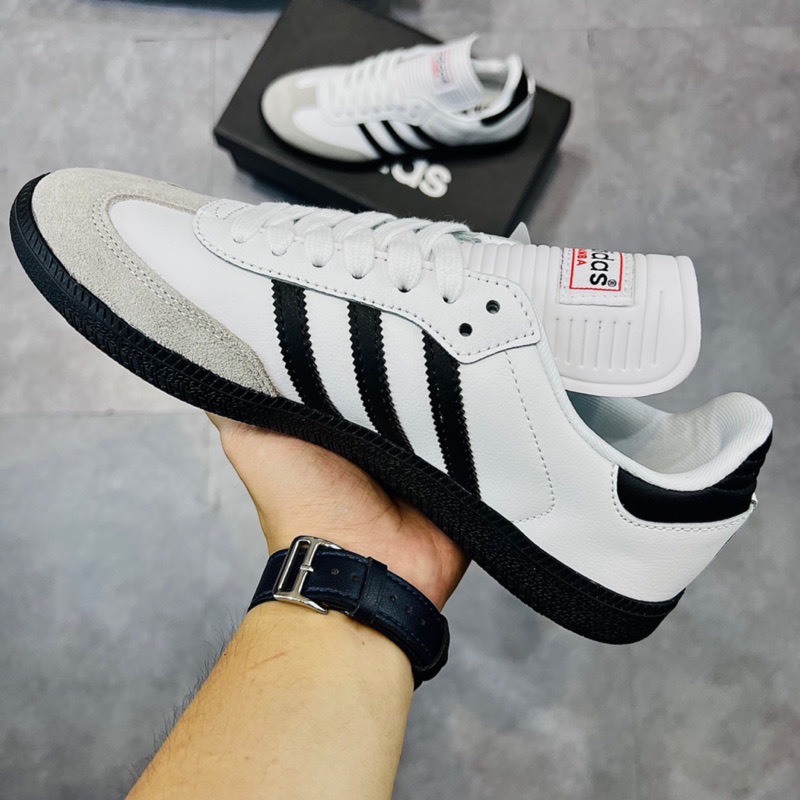 Giày Adidas Samba Rose White Gum Đế Nâu Cao 3cm, Giày Samba Rose Nam nữ mẫu mới hot trend Full Box Bill