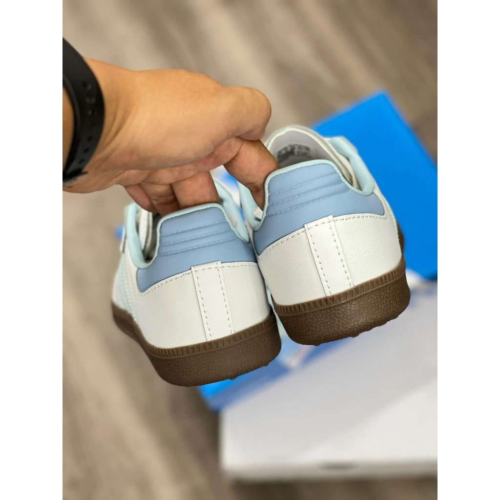 Giày Adidas Samba Rose White Gum Đế Nâu Cao 3cm, Giày Samba Rose Nam nữ mẫu mới hot trend Full Box Bill