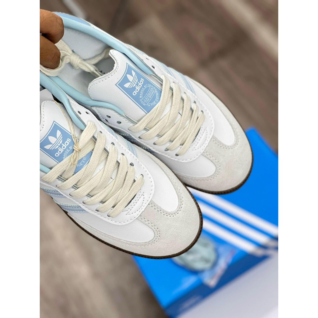 Giày Adidas Samba Rose White Gum Đế Nâu Cao 3cm, Giày Samba Rose Nam nữ mẫu mới hot trend Full Box Bill
