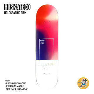 Ván trượt skateboard bdskateco holographic pink 8.0