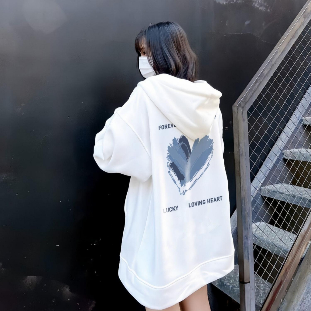 Áo mùa đông hoodie  nỉ bông cao cấp fom rộng local brand unisex hàn quốc