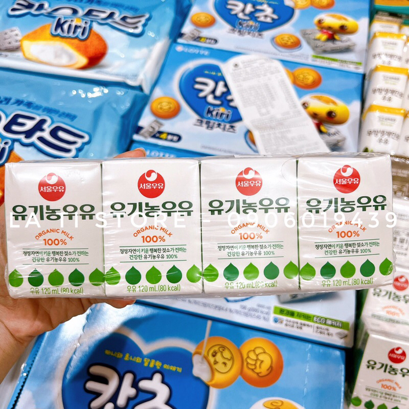 Sữa Tươi Hữu Cơ Seoul Milk Hàn Quốc 120ml