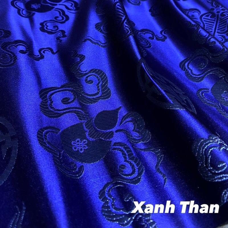 Vải gấm ba tiêu- khổ 75cm- may khăn áo hầu đồng