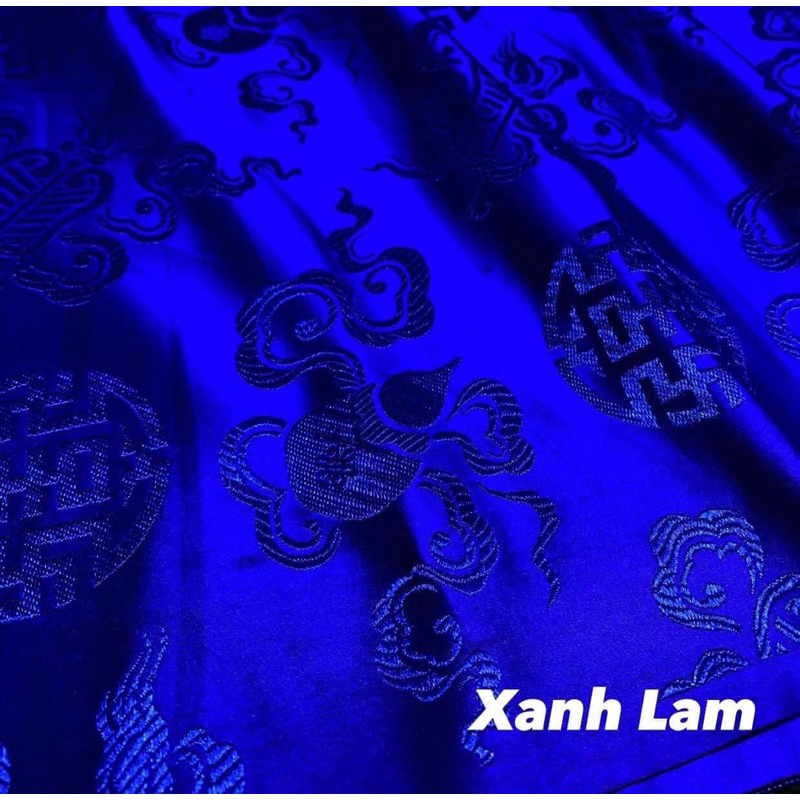 Vải gấm ba tiêu- khổ 75cm- may khăn áo hầu đồng