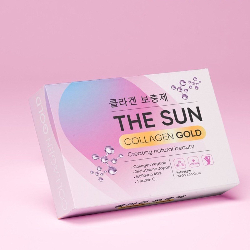 The Sun Collagen Peptide Glutathione Vitamin C Sáng Da Mờ Nám - Hộp 20 gói