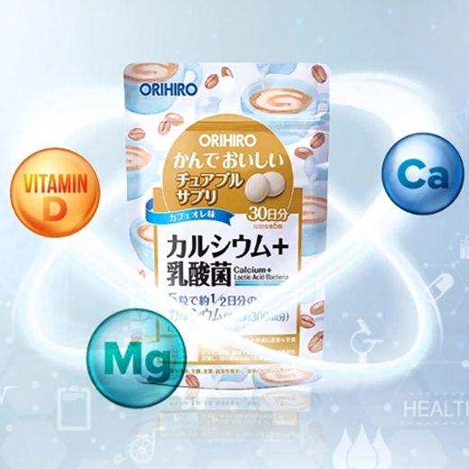 Viên uống bổ sung Canxi và Lợi khuẩn Orihiro dạng túi 150 viên