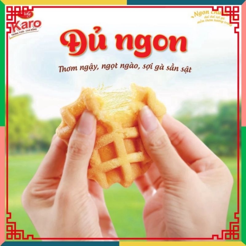 Túi 6 Chiếc Bánh Trứng Tươi Chà Bông KARO Richy/ Set 6 Chiếc Bánh Karo