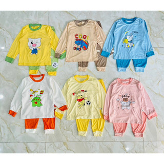 Bộ quần áo dài tay size đại thun lạnh bé 15-20kg z115