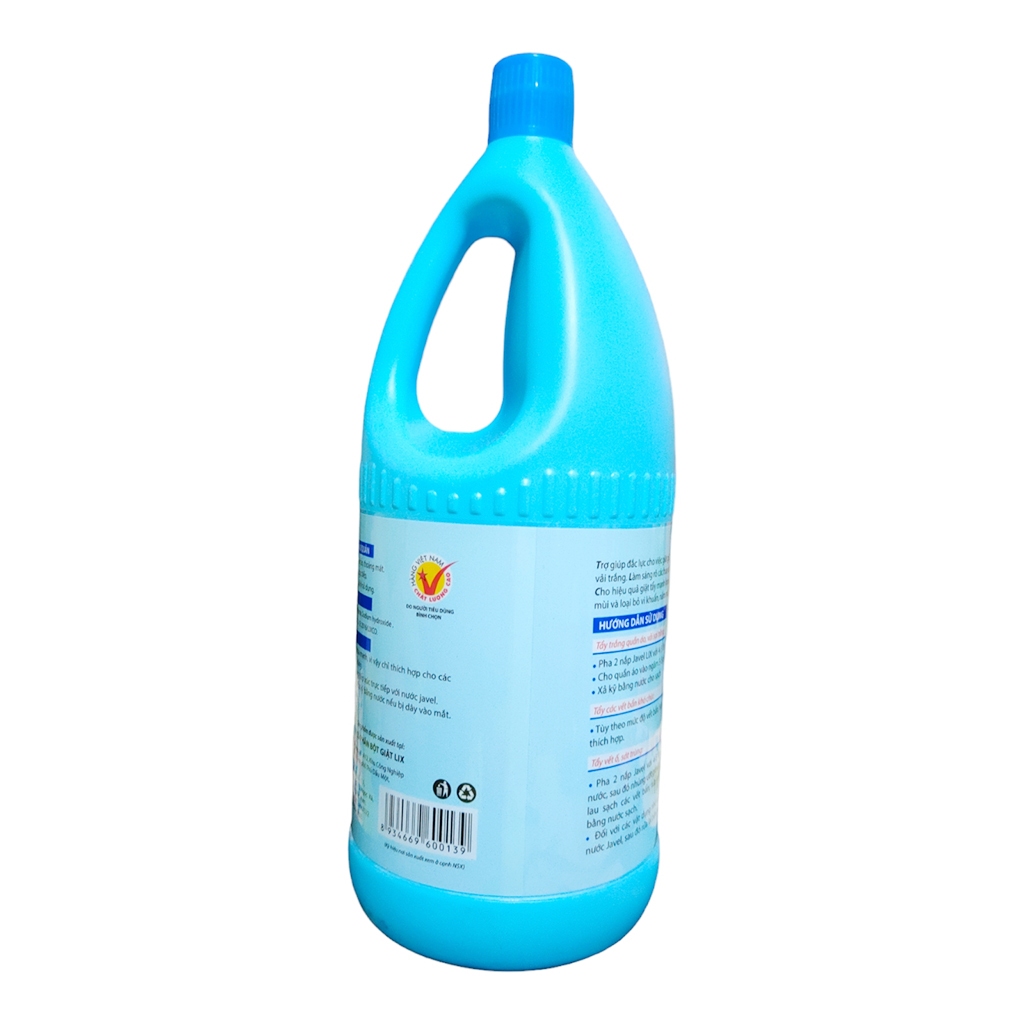 Nước Tẩy Javel Lix Chai 2Kg Tẩy Quần Áo, Khử Mùi, Diệt Khuẩn