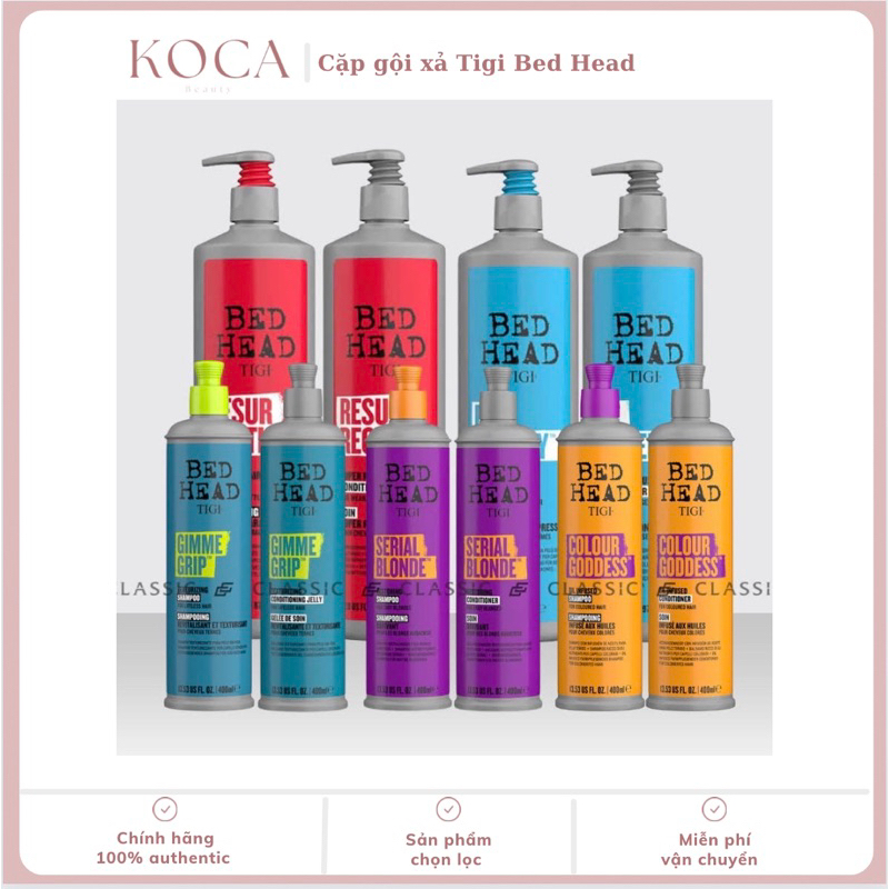[ TIGI BED HEAD ] Cặp gội xả Tigi Bed head