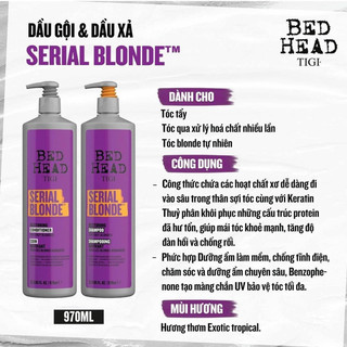 [ TIGI BED HEAD ] Cặp gội xả Tigi Bed head