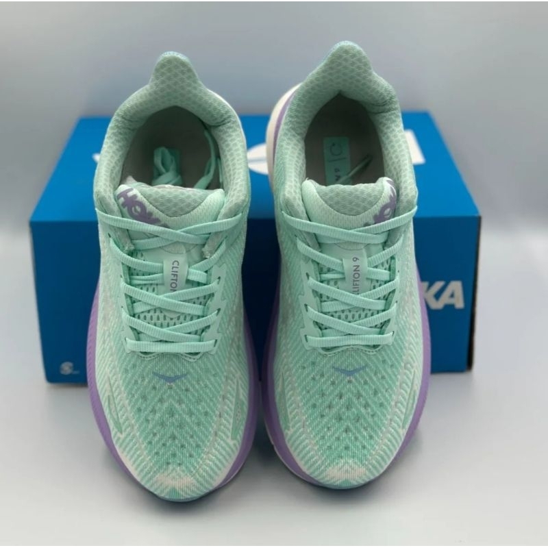 Giày Running Chạy Bộ Nữ Hoka Clifton 9 1127896-SOLM - Tặng Kèm Tất Xịn