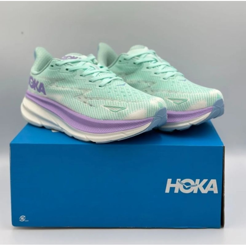 Giày Running Chạy Bộ Nữ Hoka Clifton 9 1127896-SOLM - Tặng Kèm Tất Xịn