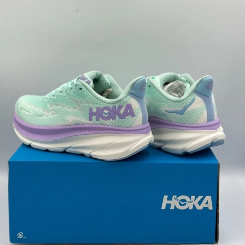 Giày Running Chạy Bộ Nữ Hoka Clifton 9 1127896-SOLM - Tặng Kèm Tất Xịn