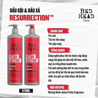 [ TIGI BED HEAD ] Cặp gội xả Tigi Bed head