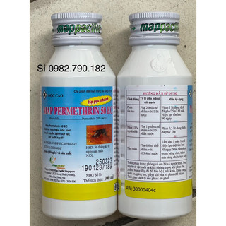 Thuốc diệt muỗi, côn trùng map permethrin 50ec chai 100ml