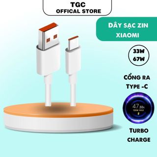  Dây sạc mi USB -Type C Mi Charge Turbo 67w max CarePhones  Bảo hành lỗi 1 đổi 1 trong 30 ngày 