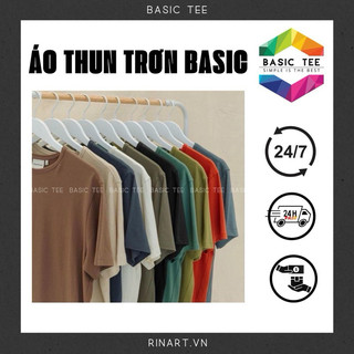 Áo thun trơn basic cotton nhiều màu
