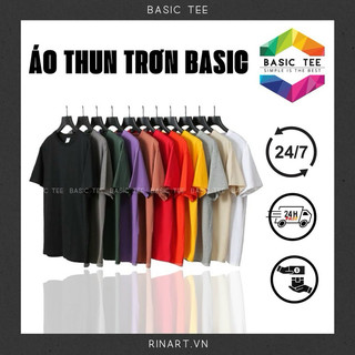 Áo thun trơn basic cotton nhiều màu