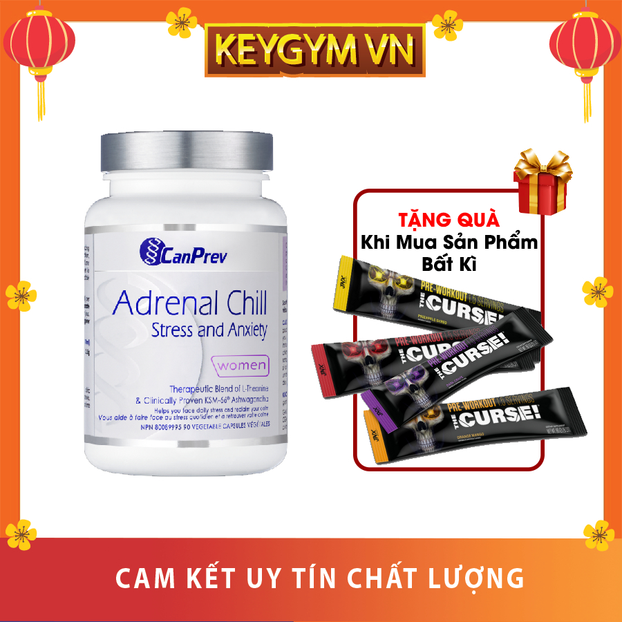 CanPrev Adrenal Chill 90 Viên - Ashwagandha KSM-66