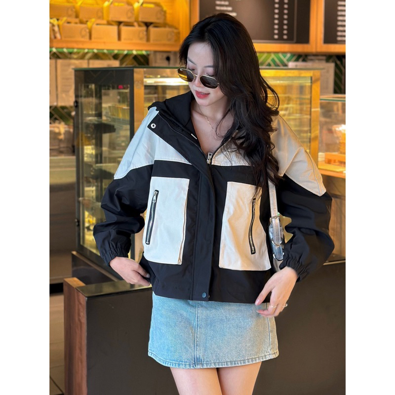 Áo Khoác QC - 913 - 2 Túi Đắp Khoá Kéo