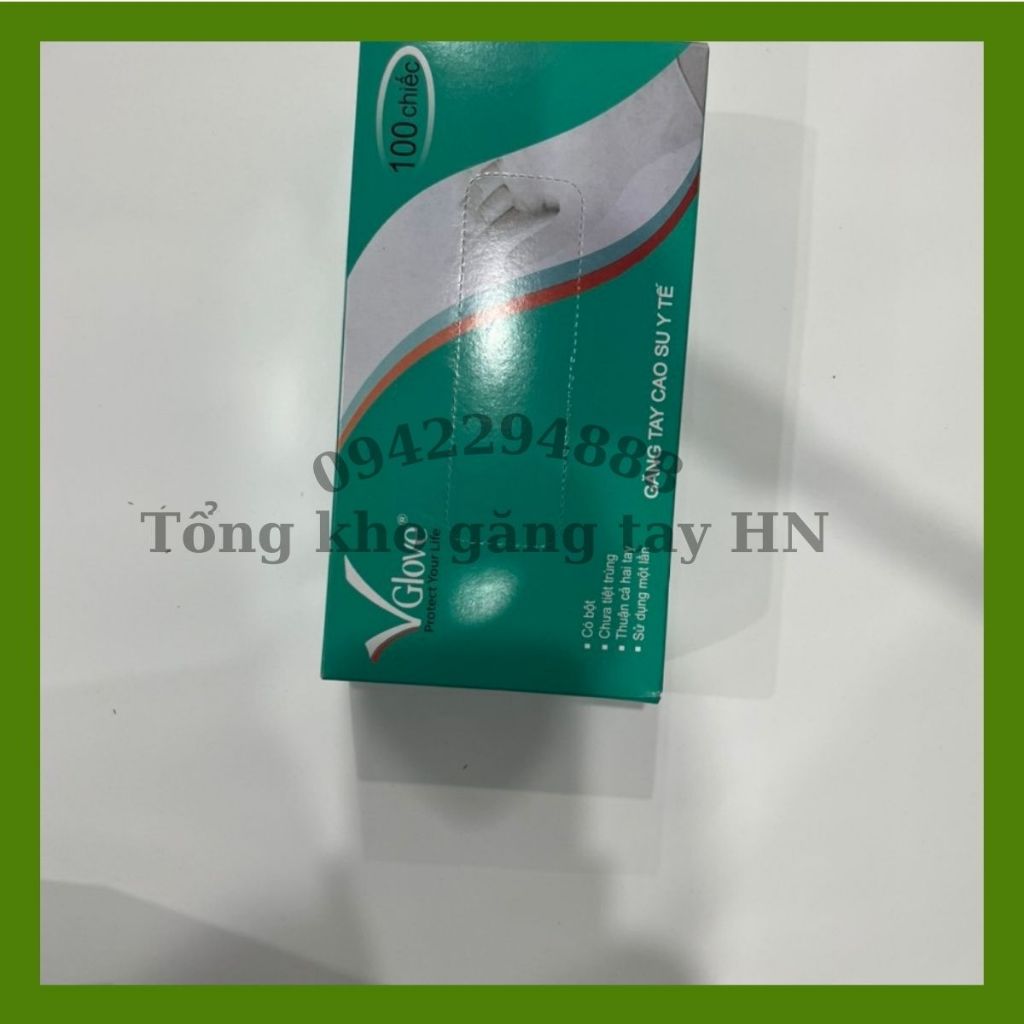 Găng tay y tế không bột, bao tay y tế không bột, găng tay cao su y tế hàng chính hãng