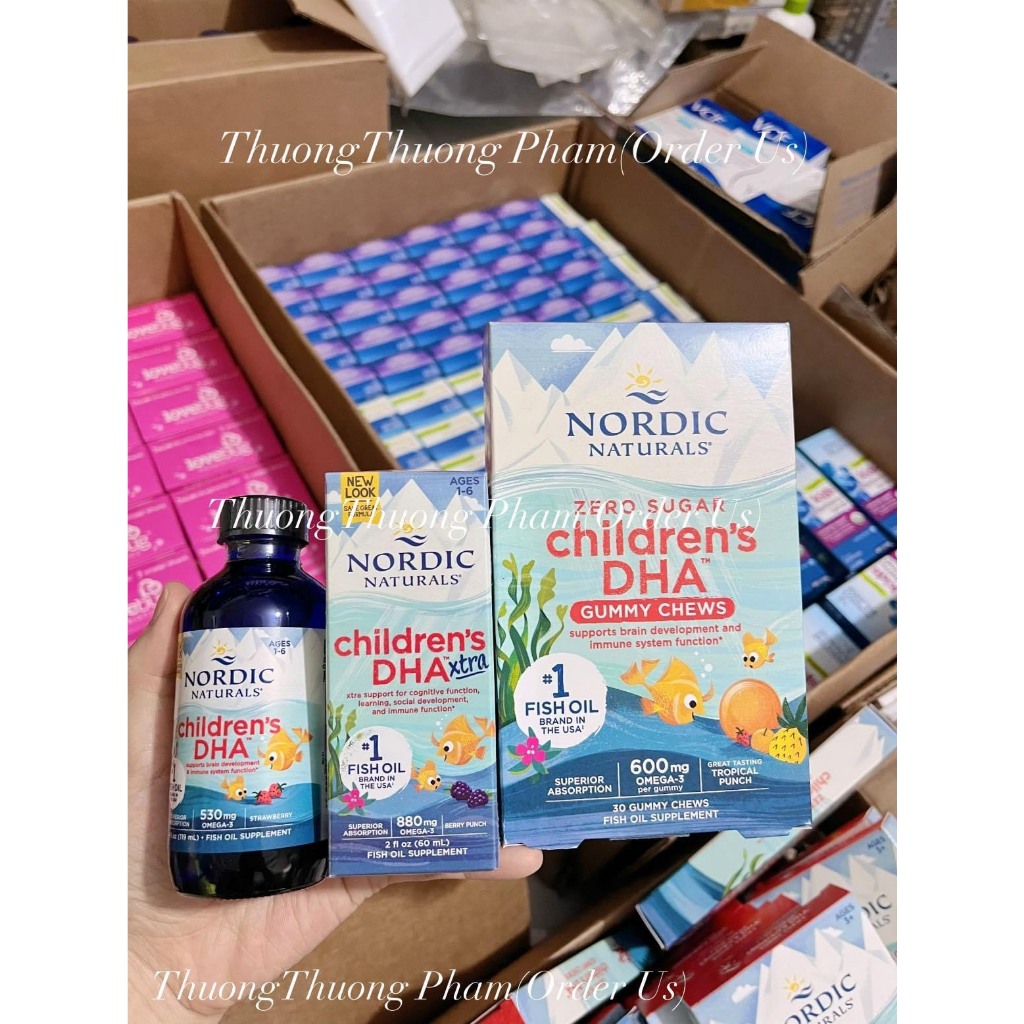 Baby DHA, Children DHA, DHA Xtra dạng nước - Nordic Naturals Mỹ chính hãng bay air