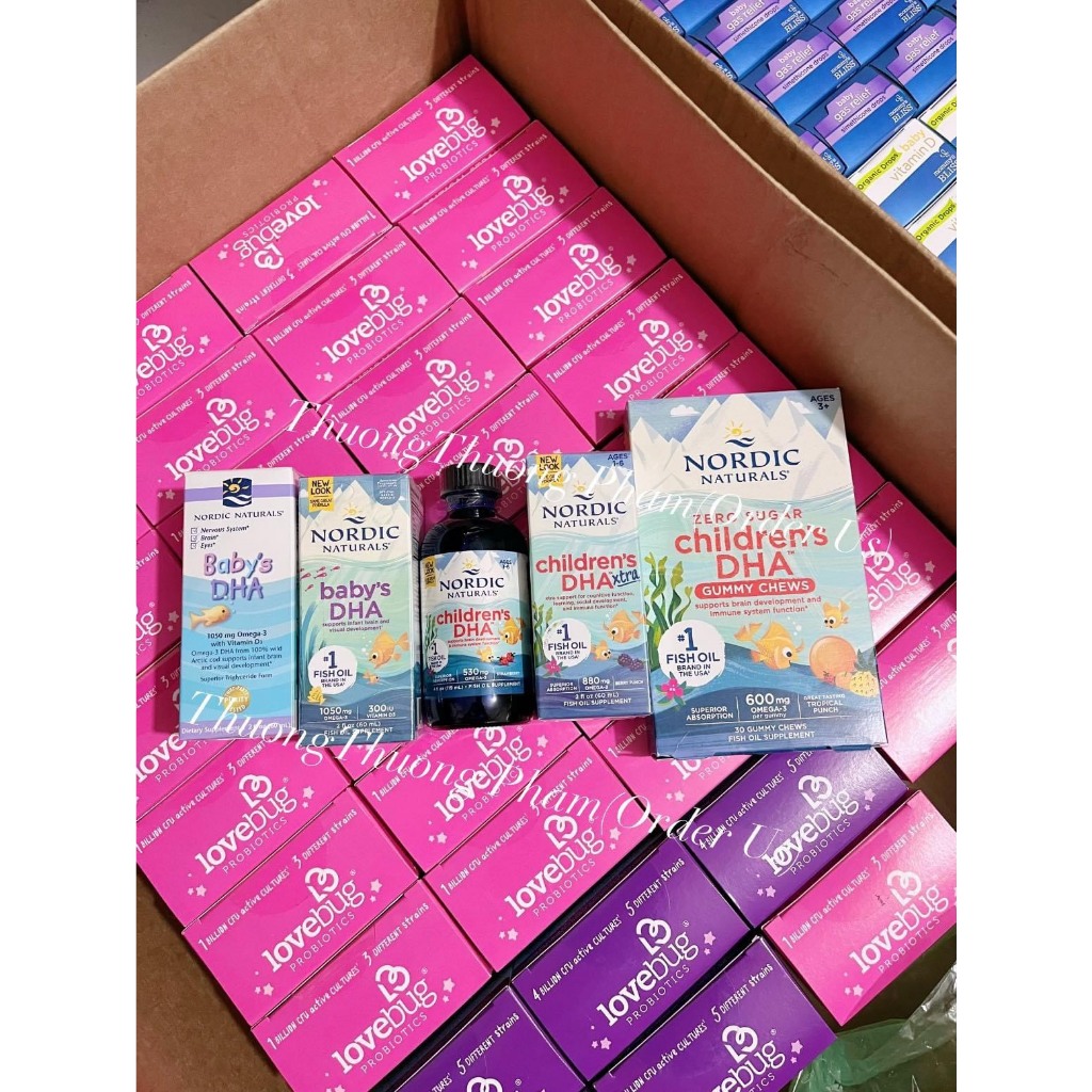 Baby DHA, Children DHA, DHA Xtra dạng nước - Nordic Naturals Mỹ chính hãng bay air