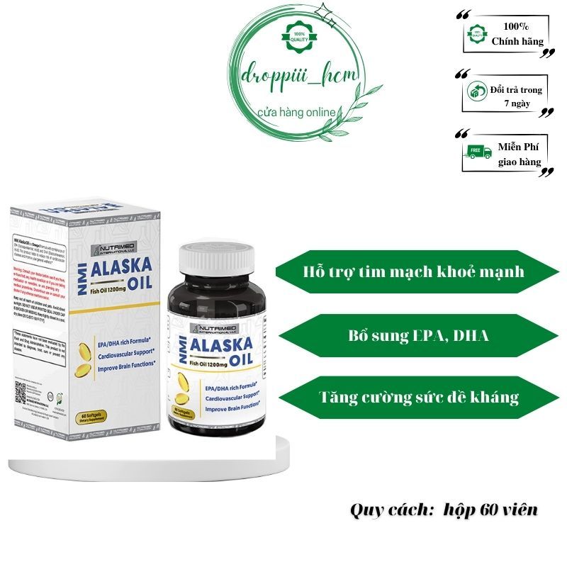 Thực phẩm hỗ trợ tim mạch NMI – ALASKA OIL