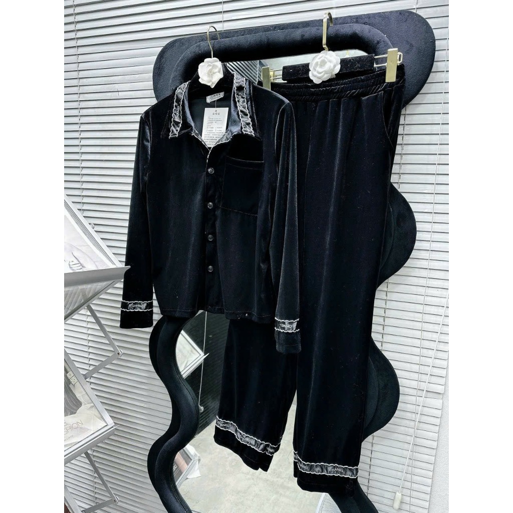 SET ÁO PIJAMA NHUNG KÈM QUẦN DÀI BIGSIZE
