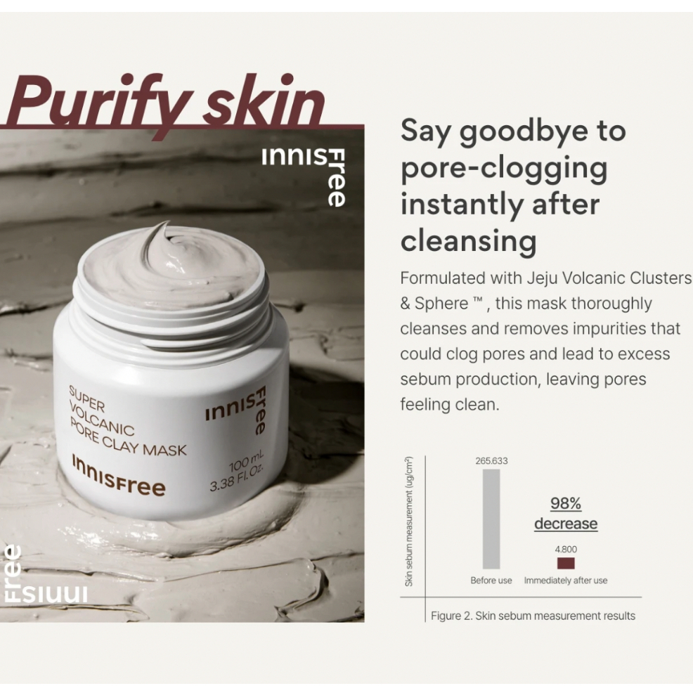 Mặt nạ INNISFREE Super Volcanic Pore Clay Mask 100ml
