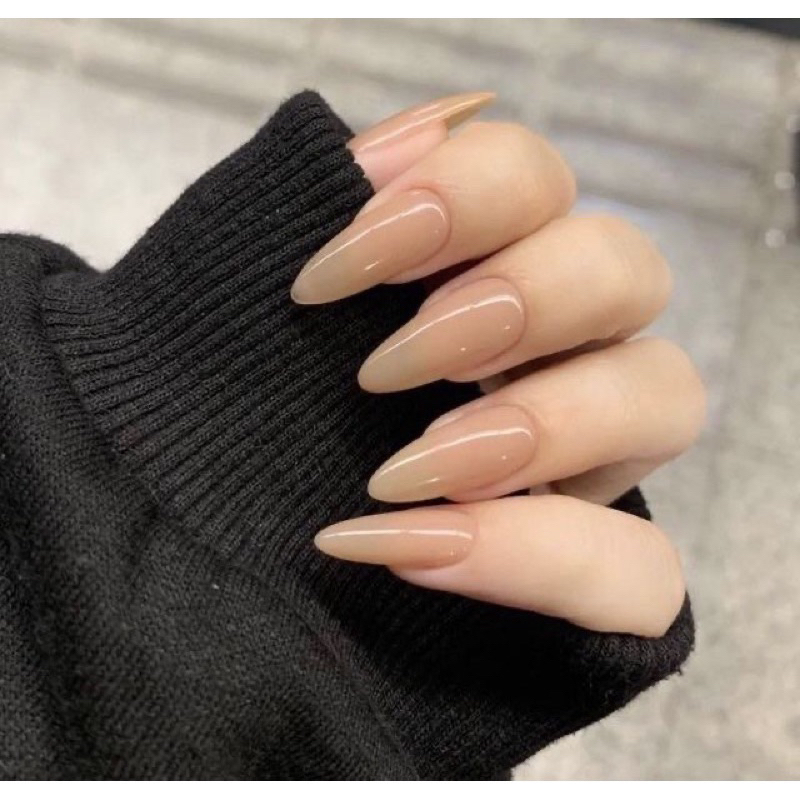 Nailbox móng úp tay thiết kế màu thạch trơn, được chọn màu