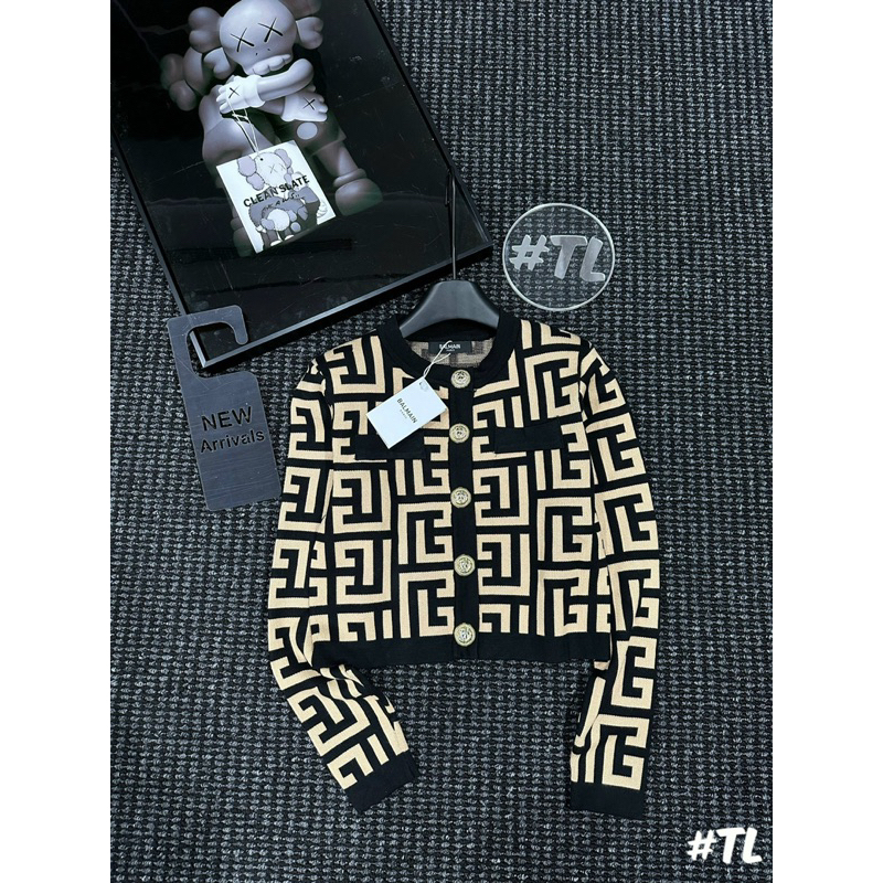 Áo Len Bal mann Vằn Khuy Vàng Siu Cấp