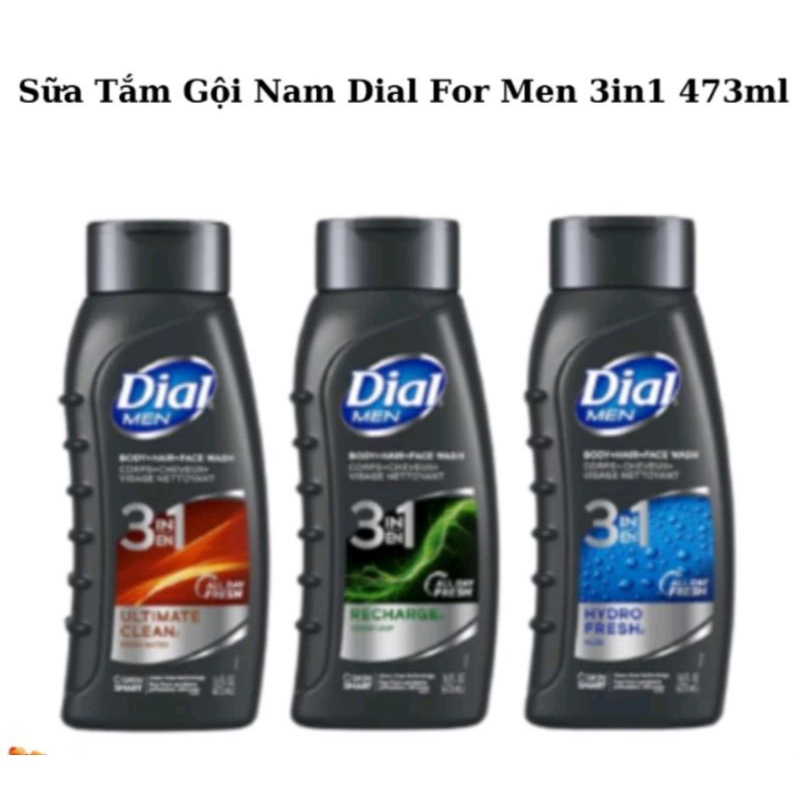 Sữa tắm gội Dial dành cho Nam 532ml