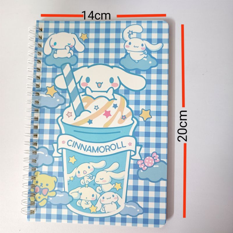 Sổ lò xo kẻ ngang A5, sổ ghi chép 120 trang hình cute siêu đáng yêu