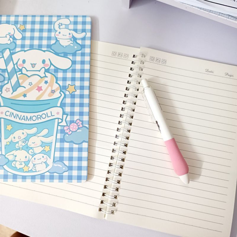 Sổ lò xo kẻ ngang A5, sổ ghi chép 120 trang hình cute siêu đáng yêu