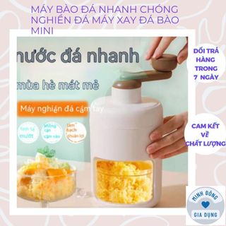 Máy bào đá Nhanh chóng nghiền đá máy xay đá bào mini Lưỡi dao bằng thép không gỉ máy bào đá tuyết Xốp mịn bào đá
