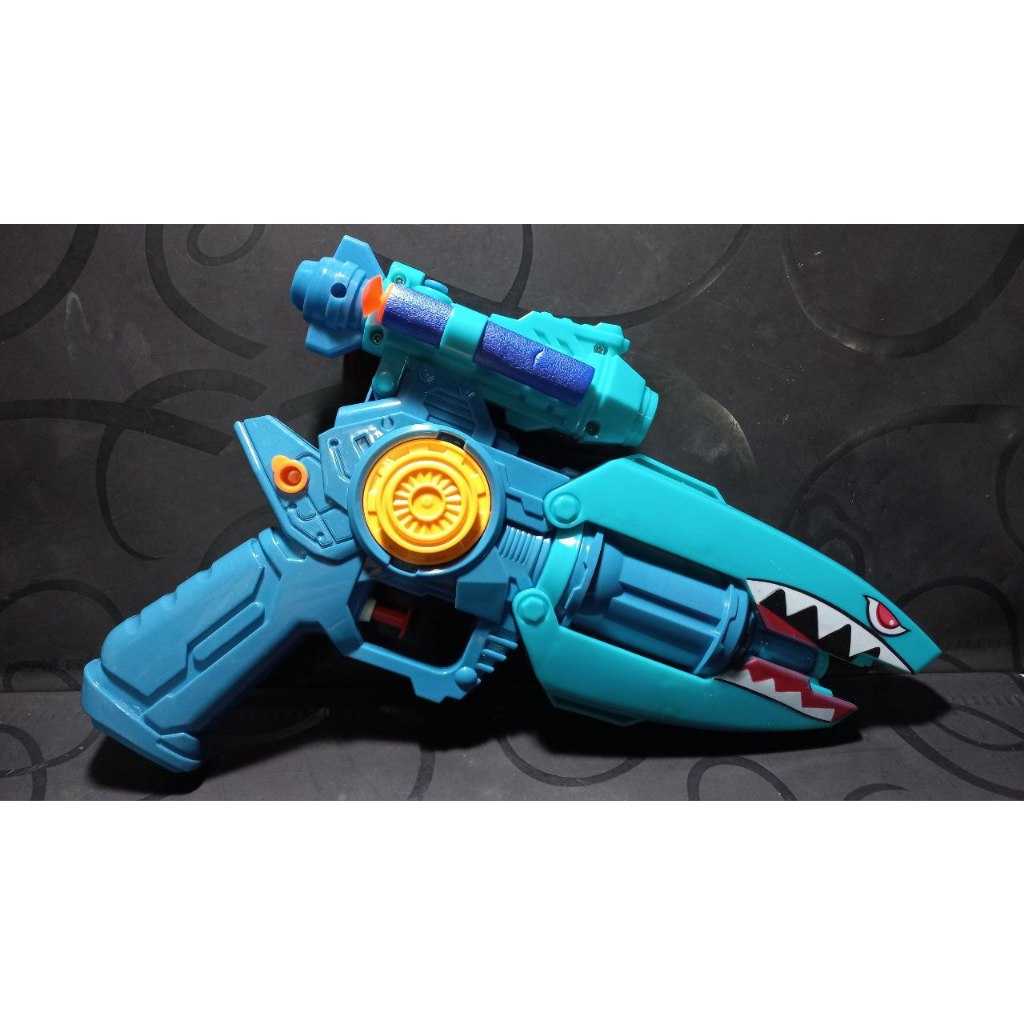 Đồ Chơi Nước 2 Trong 1, Máy Bắn Viên Xốp Và Nước, Đồ Chơi Vận Động, Mẫu Cá Mập 02207