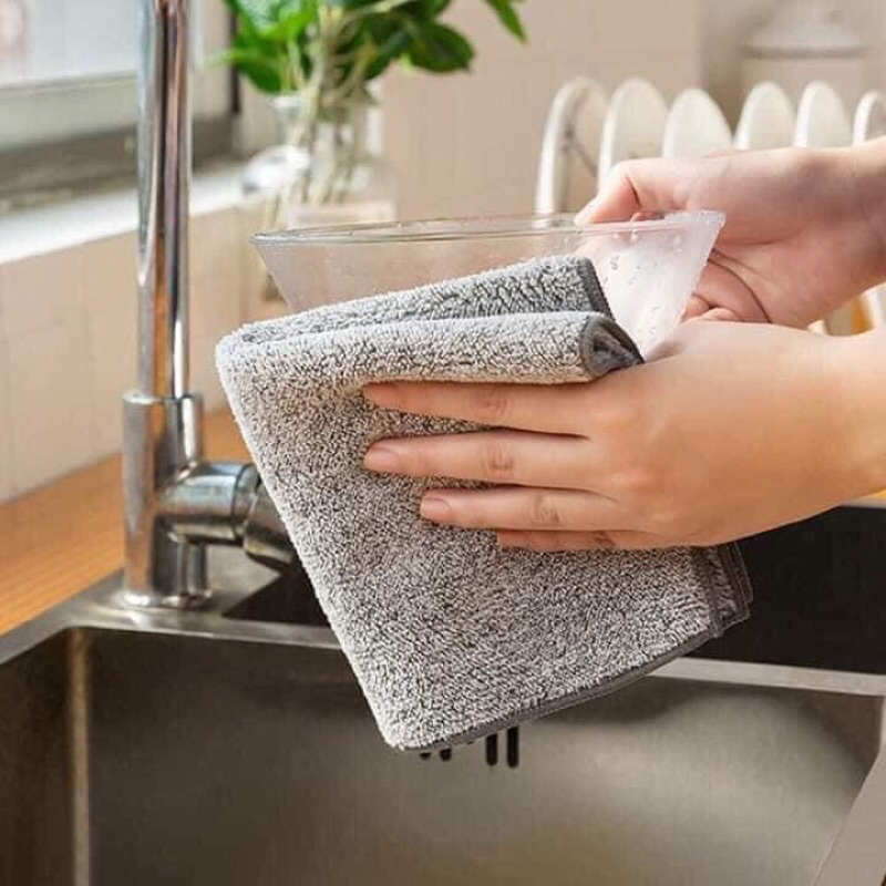 1 Khăn lau tay - khăn lau tay nhà bếp siêu thấm hút