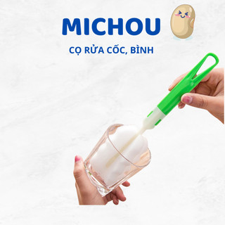 Cây cọ mút trắng rửa bình sữa, cốc chén ly bọt biển