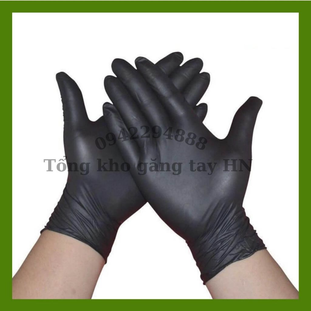 Găng tay y tế đen, bao tay y tế đen hàng chính hãng