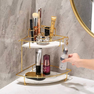 kệ mỹ phẩm gold 2- 3 tầng